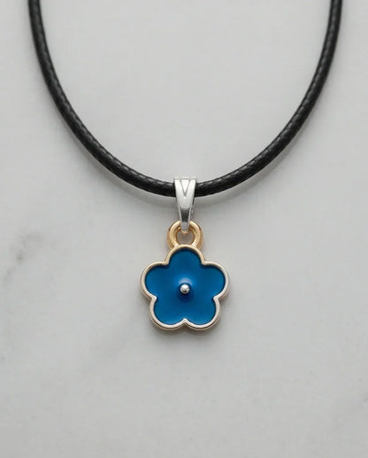 Sky Blue Forget-Me-Not Pendant