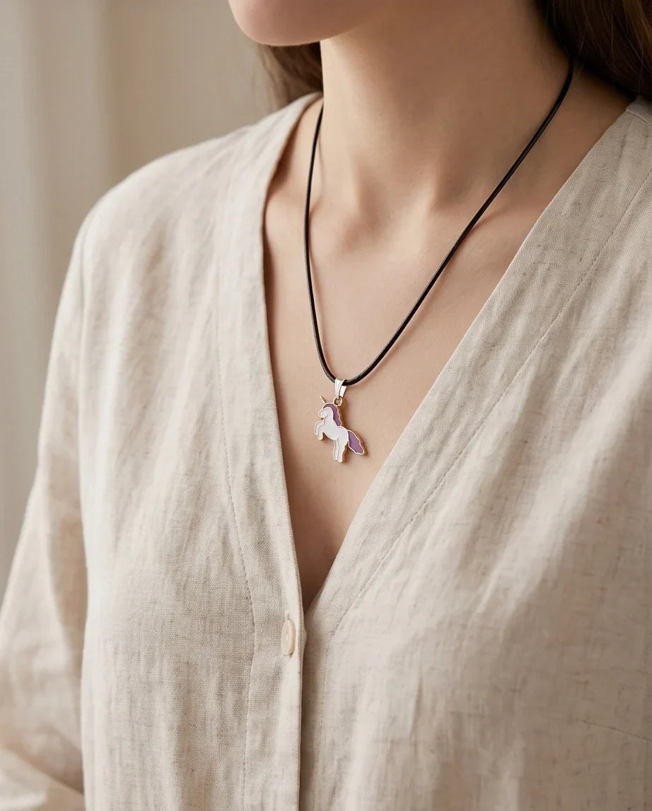 Pastel Purple Unicorn Pendant