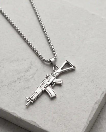 Tactical Carbine Rifle Weapon Pendant Box Chain
