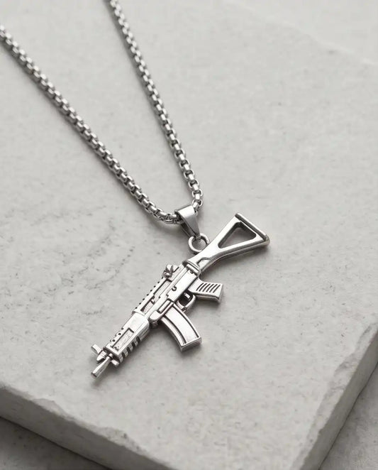 Tactical Carbine Rifle Weapon Pendant Box Chain