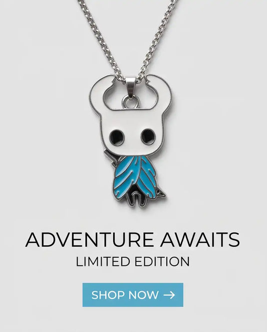 Hollow Knight Blue Cloak Enamel Pendant Box Chain