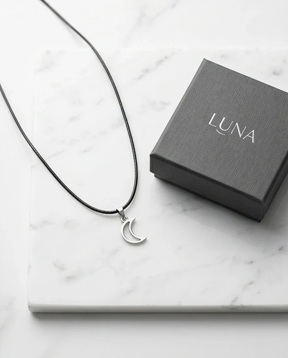 The Luna Minimalist Crescent Moon Necklace