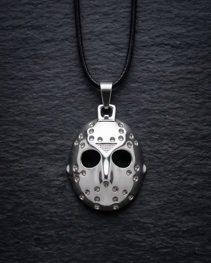 Jason Voorhees Hockey Mask Pendant Box Chain