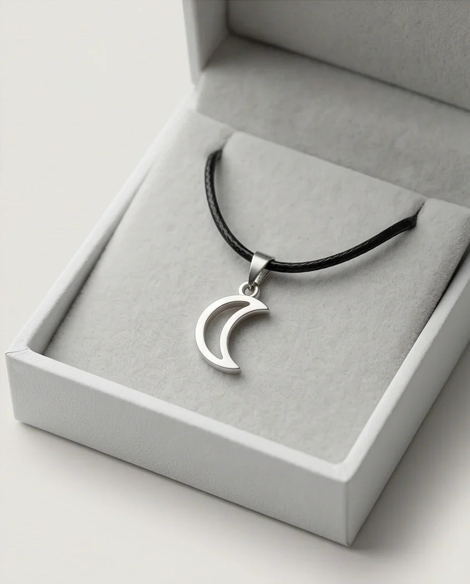 The Luna Minimalist Crescent Moon Necklace