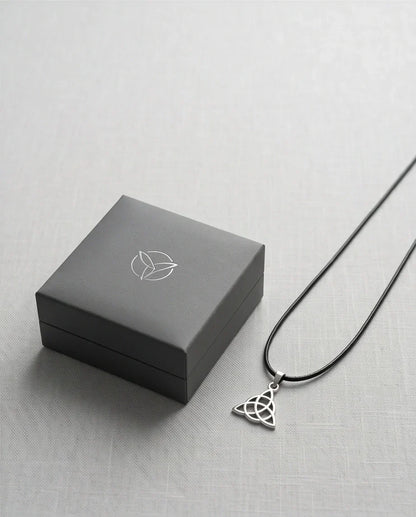 Silver Celtic Triquetra Knot Necklace