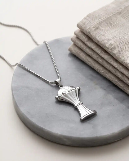 CAF African Nations Championship Trophy Pendant Box Chain