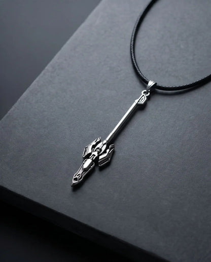 Futuristic Sci-Fi Spear Pendant Necklace