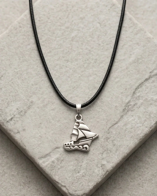 Silver Sailboat Pendant Necklace