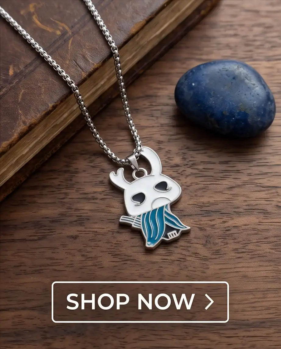 Hollow Knight Quirrel Enamel Pendant Box Chain
