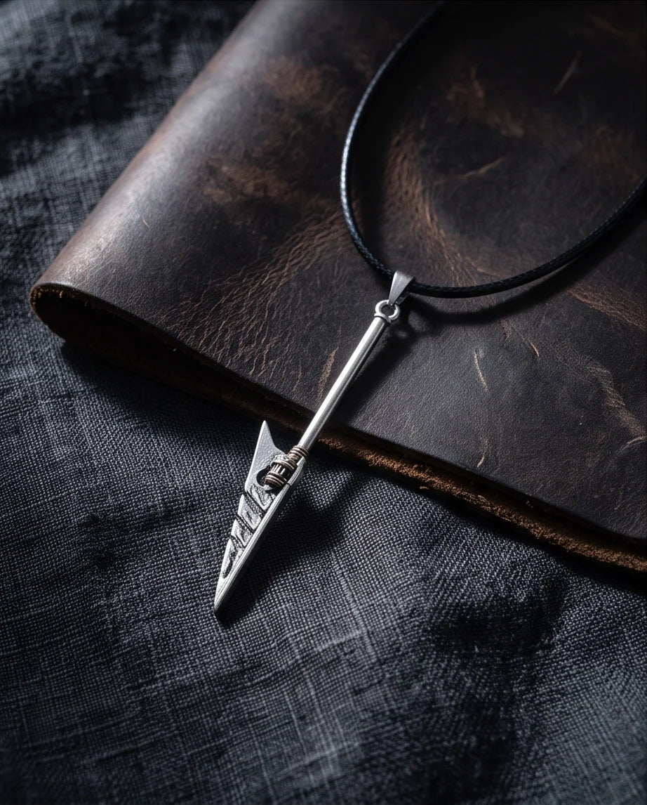 Tribal Arrowhead Spear Pendant