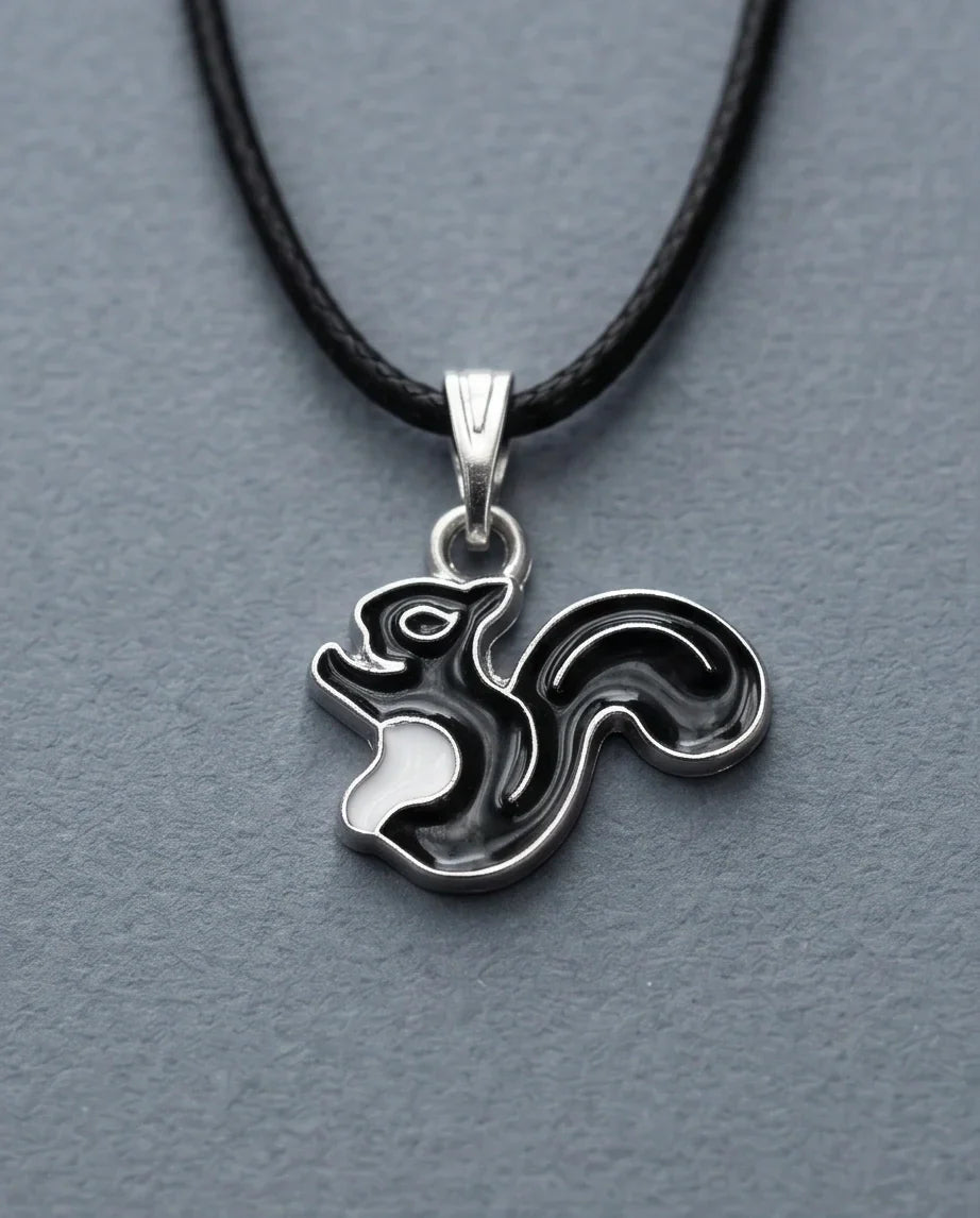 The Midnight Squirrel Pendant