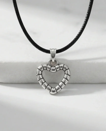 The Eternal Bond Hollow Heart Necklace