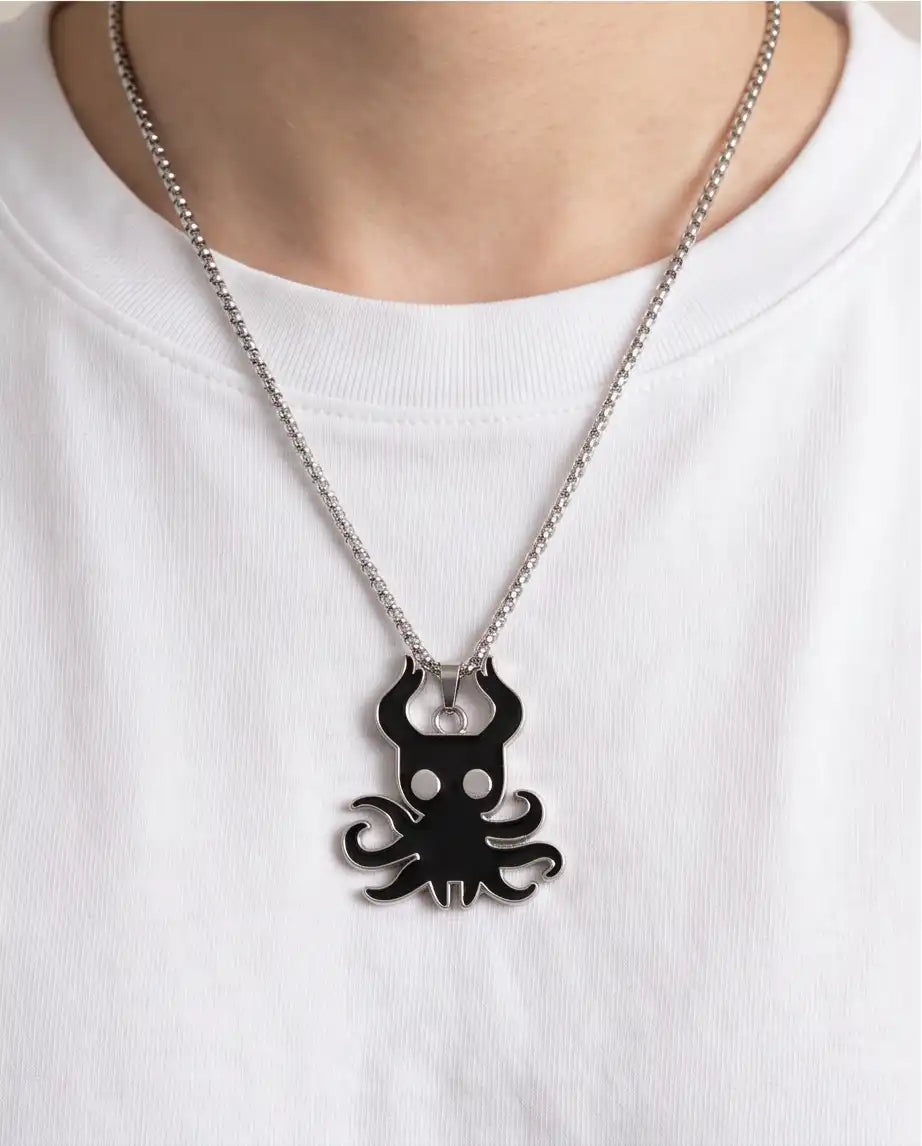 Hollow Knight Void Shade Enamel Pendant Box Chain