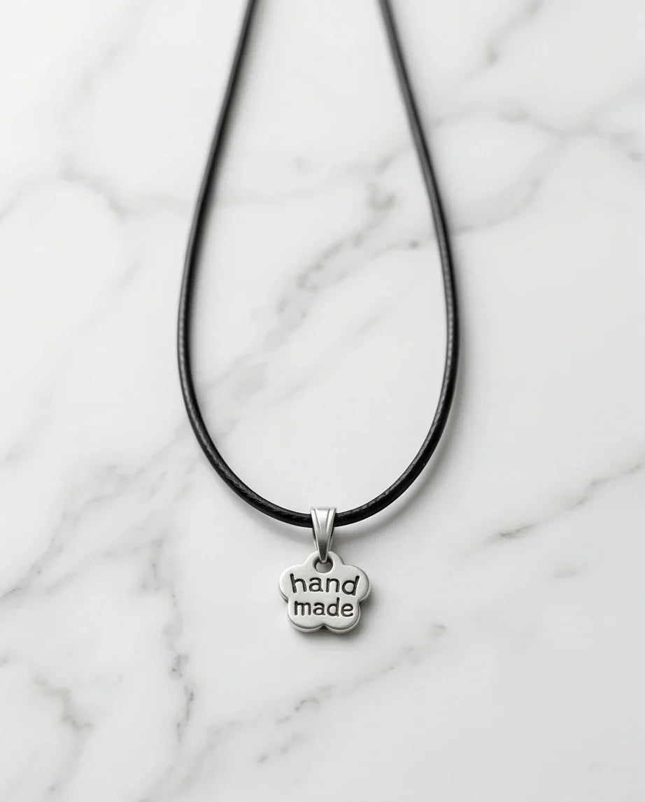 Silver Engraved Handmade Blossom Necklace