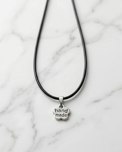 Silver Engraved Handmade Blossom Necklace