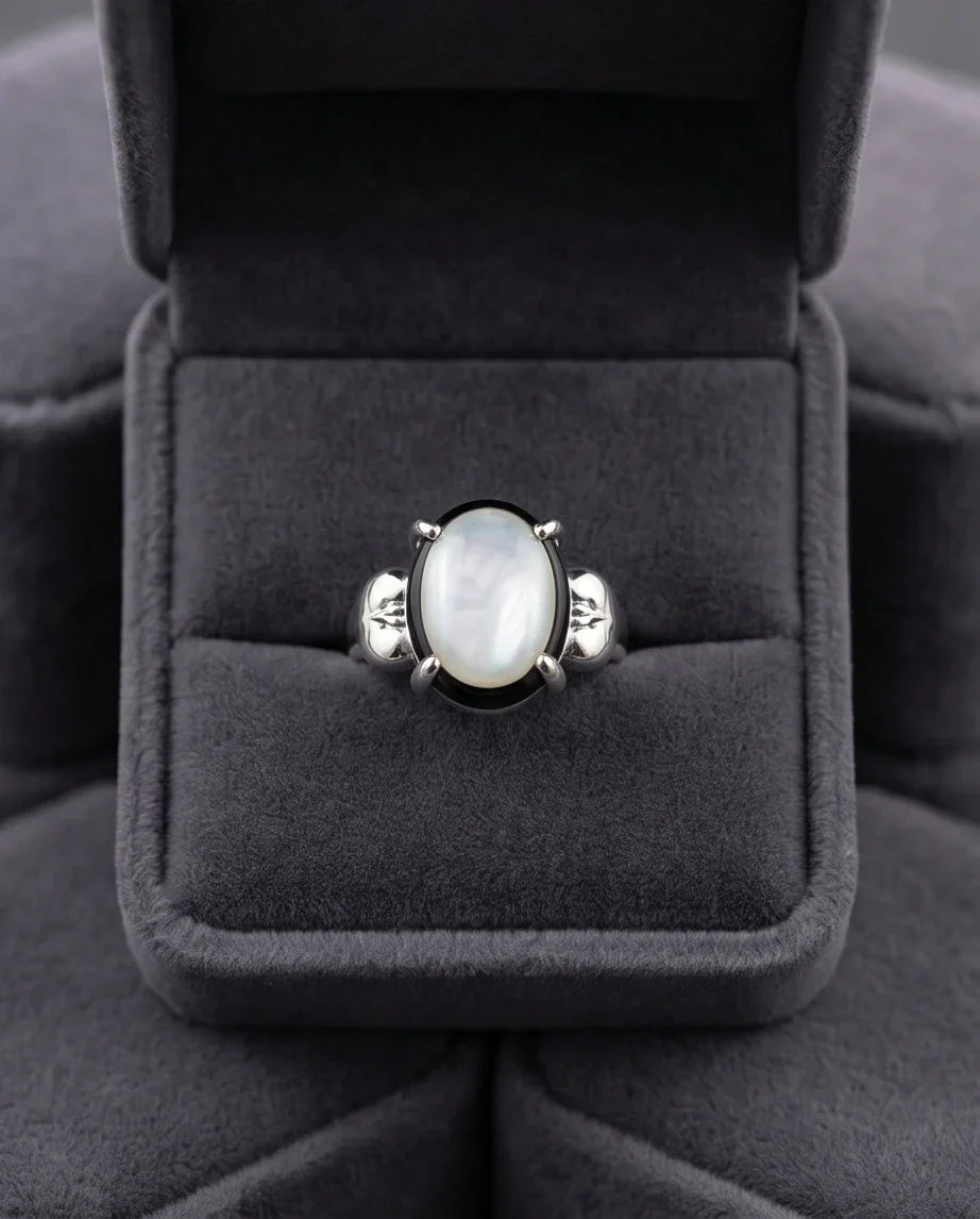 Iridescent Eclipse Statement Ring