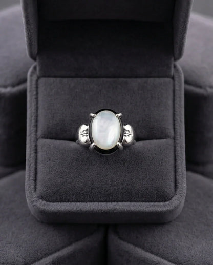 Iridescent Eclipse Statement Ring