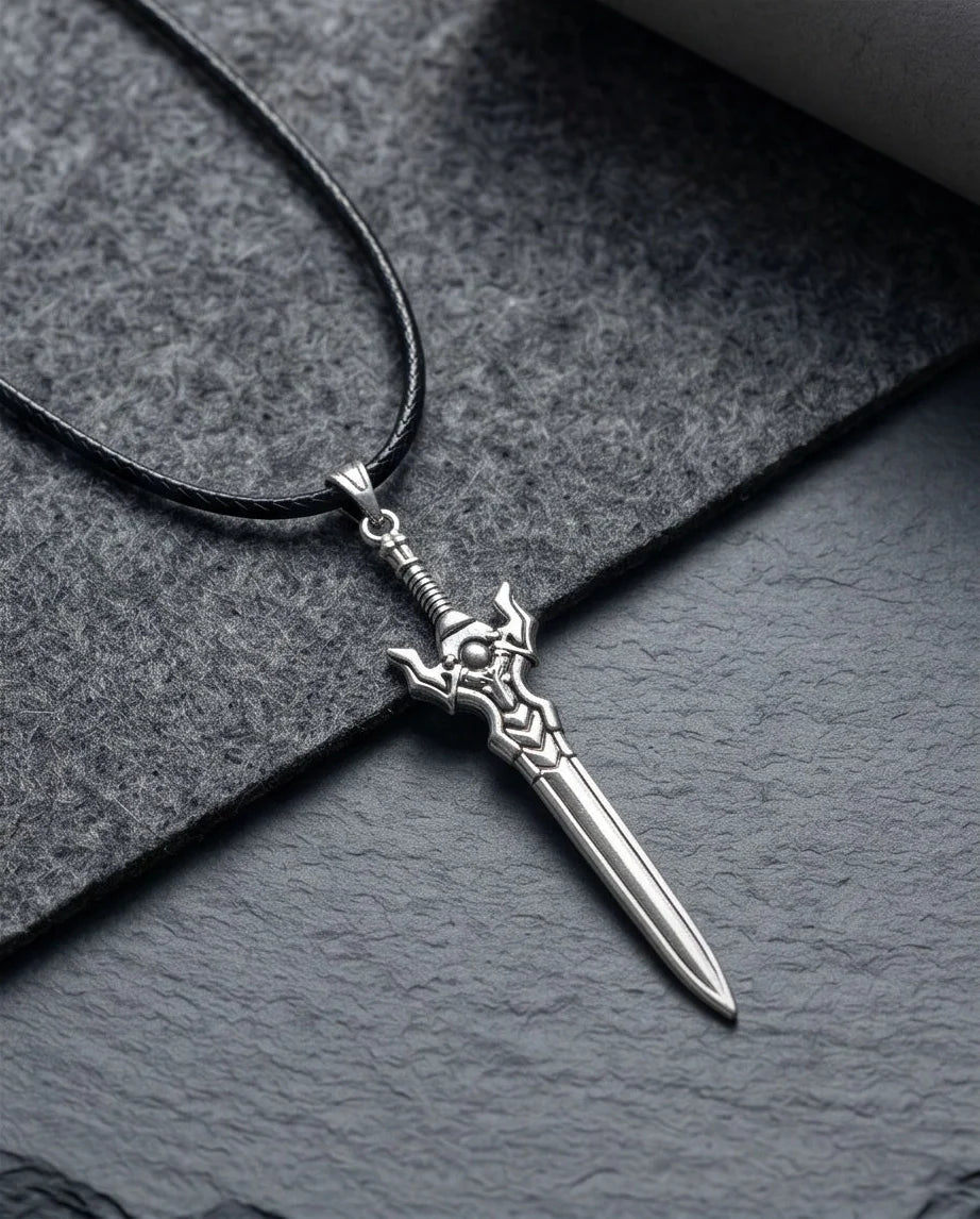 Fantasy Broadsword Pendant Necklace