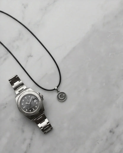 Silver Crescent Moon and Star Necklace