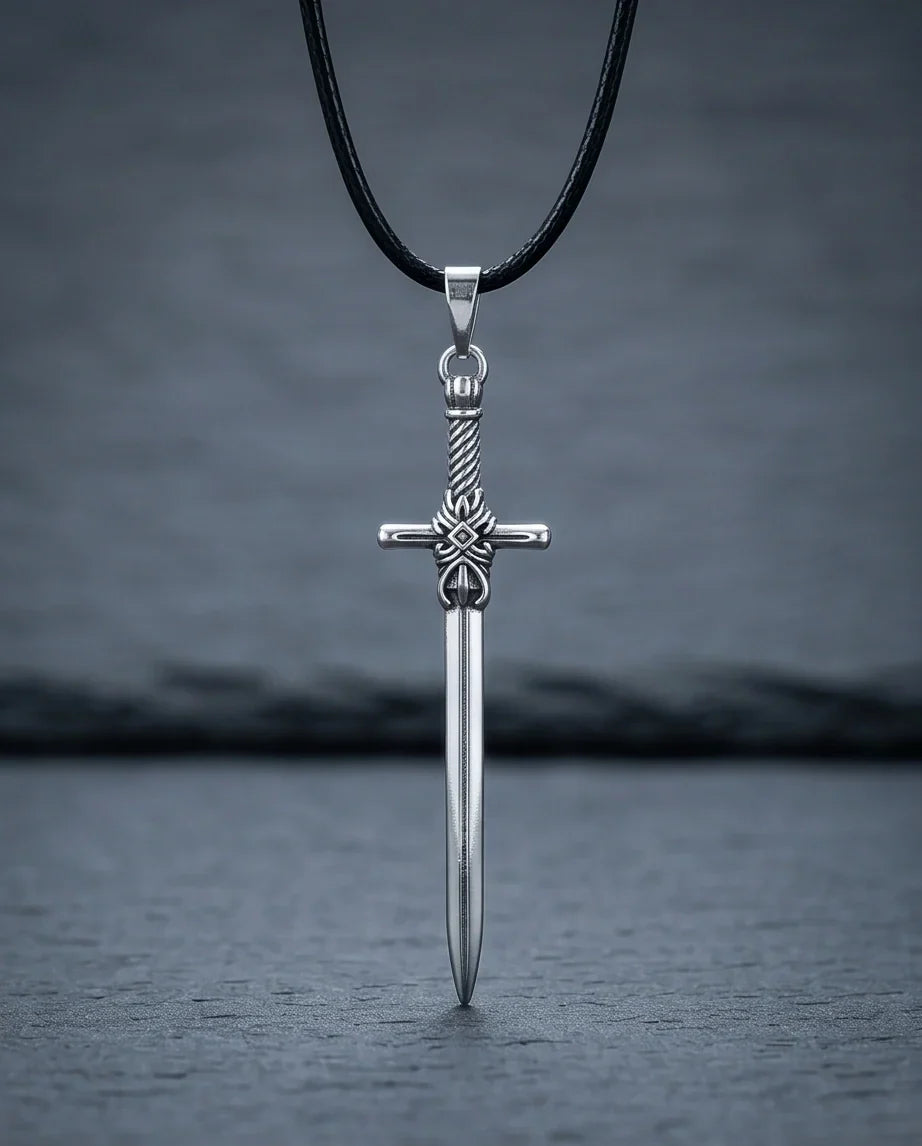 The Excalibur Medieval Sword Necklace