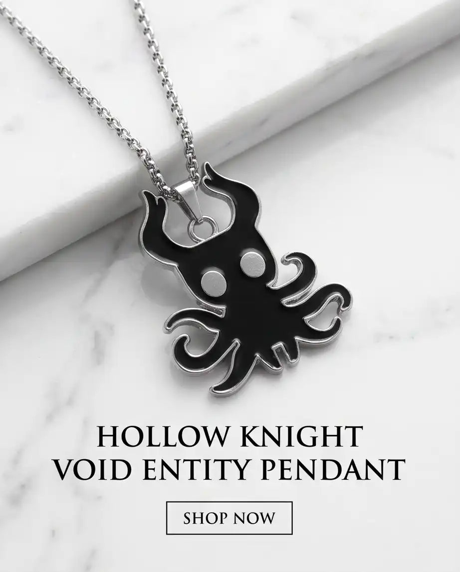 Hollow Knight Void Shade Enamel Pendant Box Chain