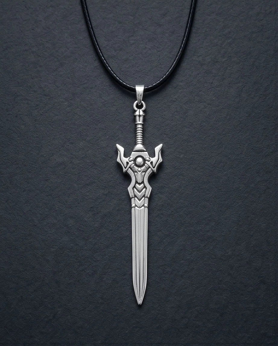 Fantasy Broadsword Pendant Necklace