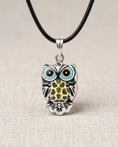 The Monochrome Owl Pendant