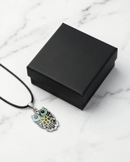 The Monochrome Owl Pendant