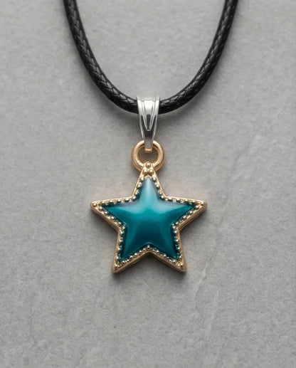 Teal Shimmer Star Pendant