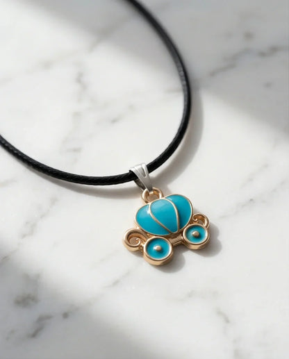 Gold and Turquoise Royal Carriage Necklace