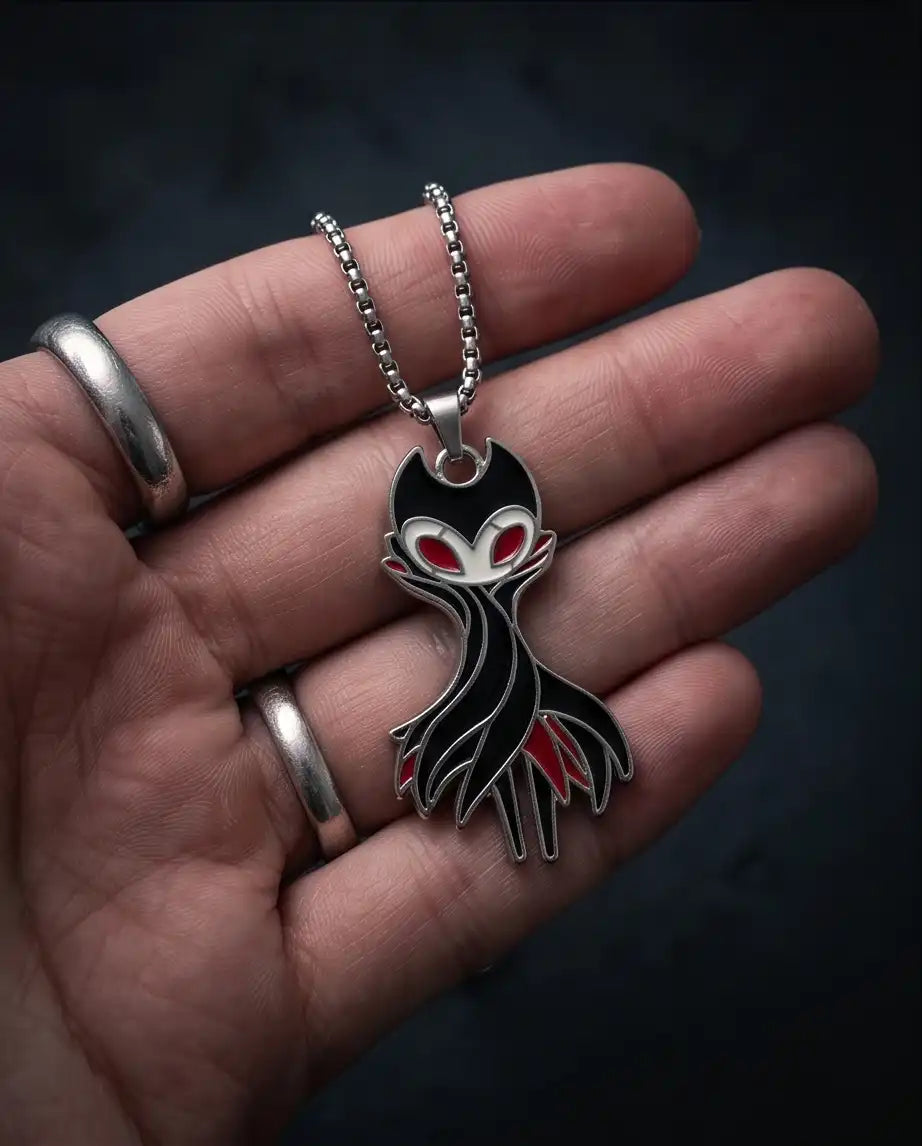 Hollow Knight Grimm Troupe Enamel Pendant Box Chain