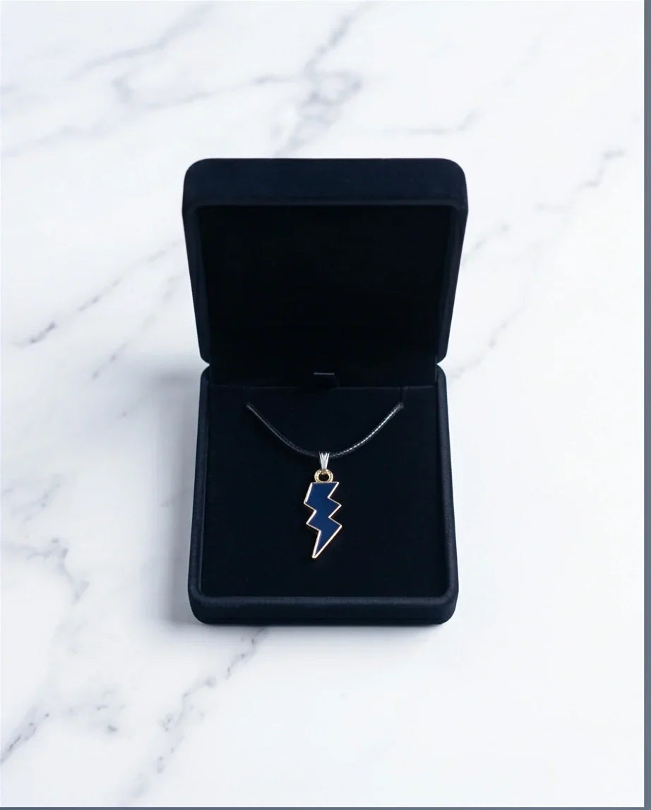 Midnight Lightning Bolt Pendant