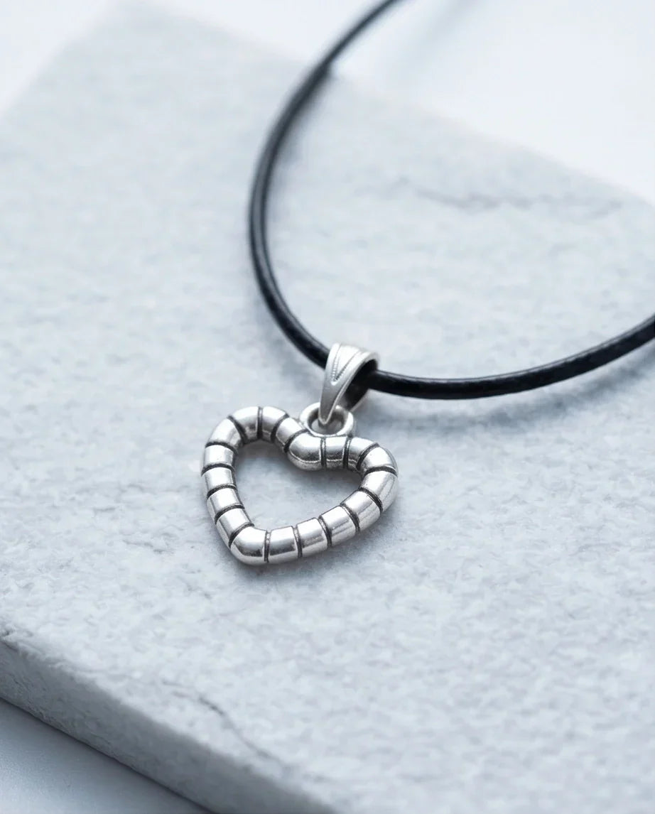 The Eternal Bond Hollow Heart Necklace