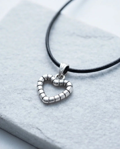 The Eternal Bond Hollow Heart Necklace