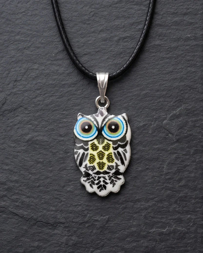 The Monochrome Owl Pendant