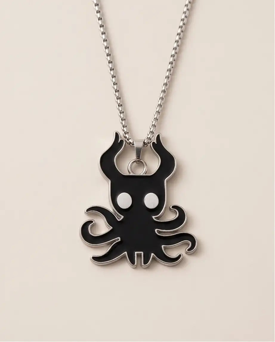 Hollow Knight Void Shade Enamel Pendant Box Chain