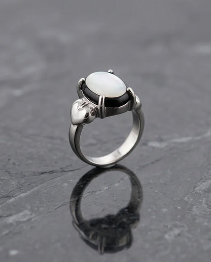 Iridescent Eclipse Statement Ring