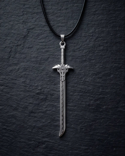Vintage Katana Sword Pendant Necklace