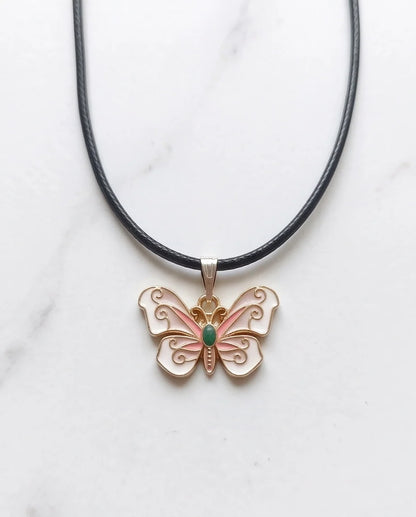 Enchanted Butterfly Gemstone Pendant