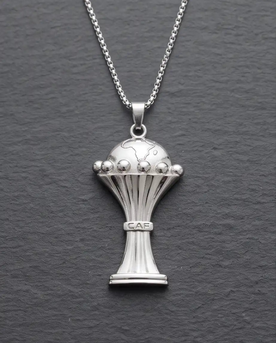 CAF African Nations Championship Trophy Pendant Box Chain