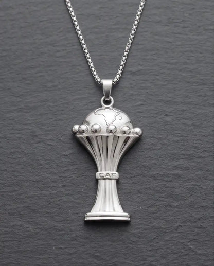 CAF African Nations Championship Trophy Pendant Box Chain