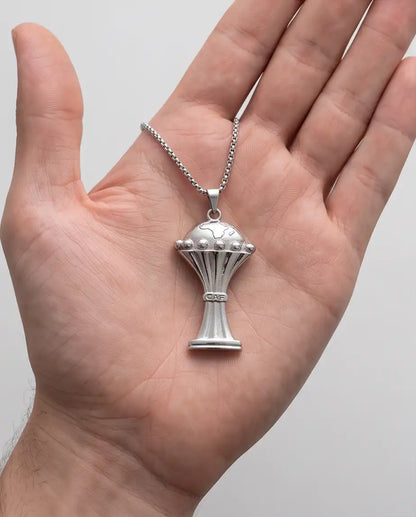 CAF African Nations Championship Trophy Pendant Box Chain