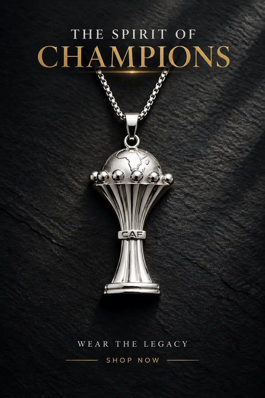 CAF African Nations Championship Trophy Pendant Box Chain