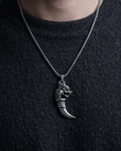 Mythical Dragon Tooth Pendant Box Chain
