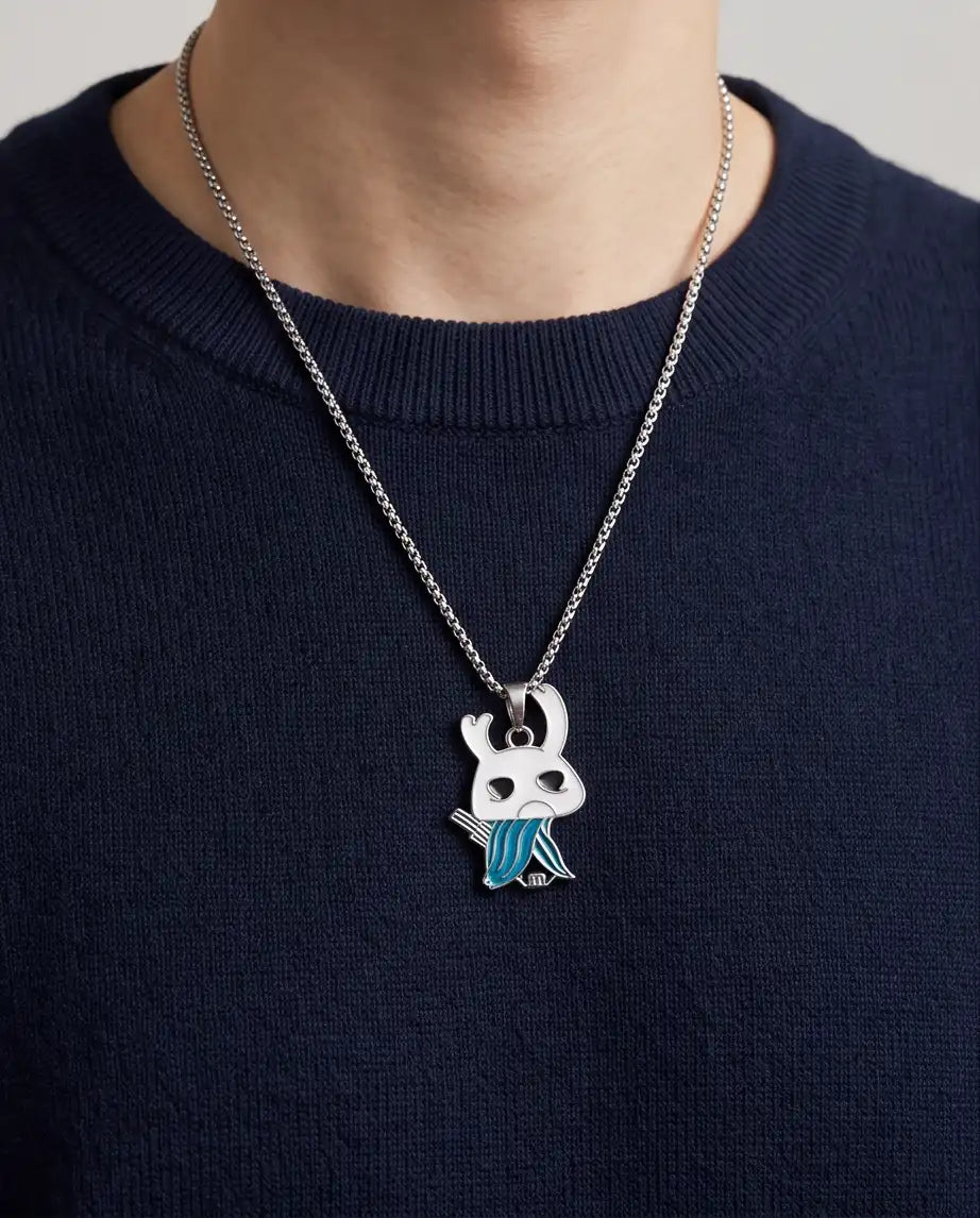 Hollow Knight Quirrel Enamel Pendant Box Chain
