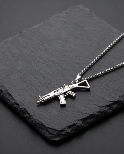 Tactical Carbine Rifle Weapon Pendant Box Chain