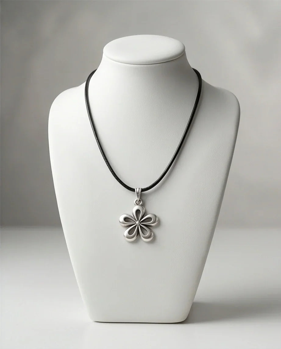 The Sakura Blossom Silver Pendant