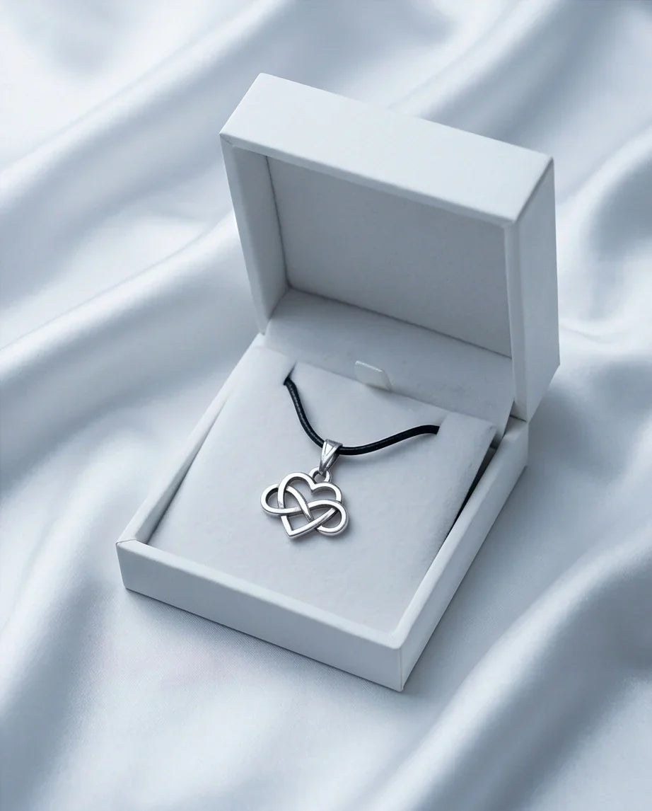 Silver Infinity Heart Necklace