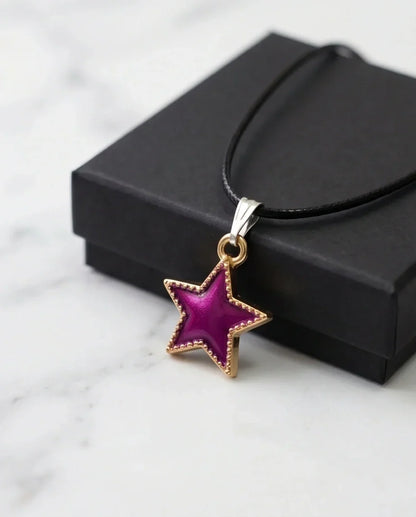 Radiant Purple Star Pendant