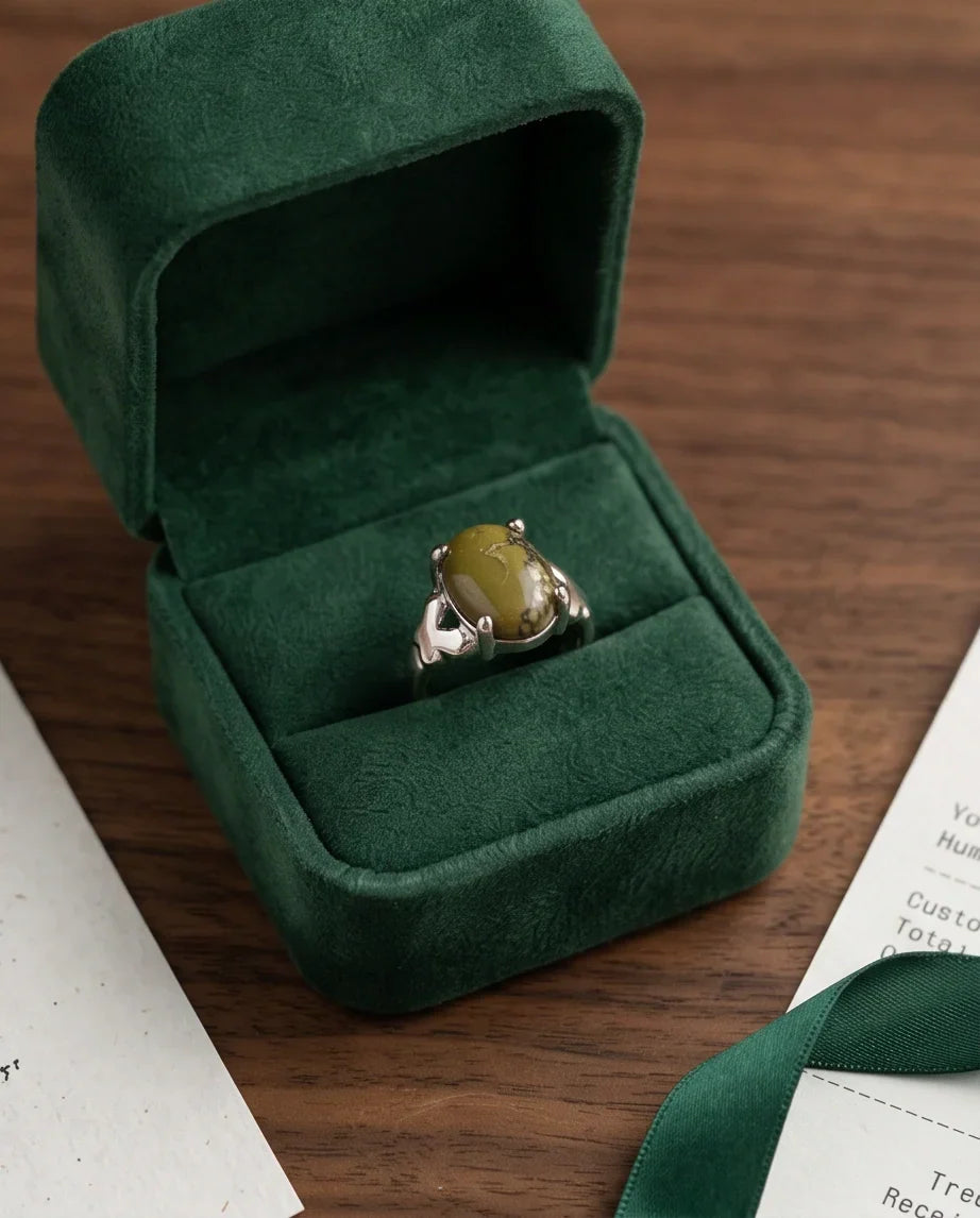 Olive Serpentine Butterfly Ring